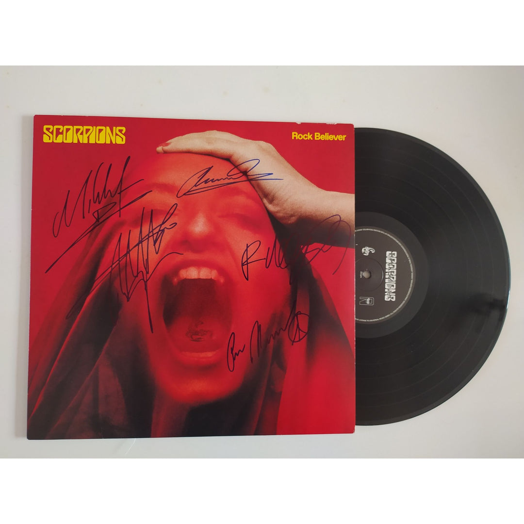 The Scorpions Rock Believer original LP signed with proof