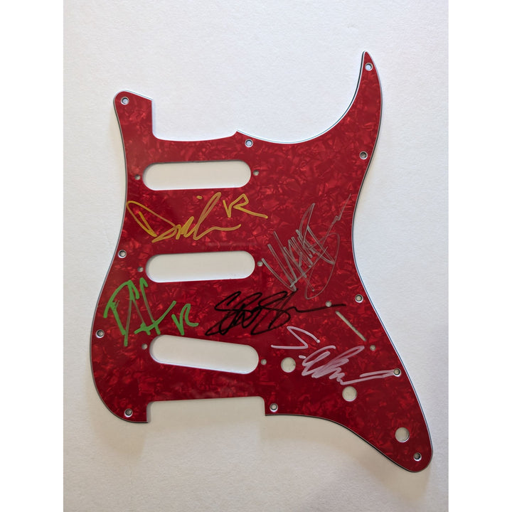 Velvet Revolver Scott Weiland Slash Duff McKagan Matt Sorum Fender Telecaster guitar pickguard signed with proof