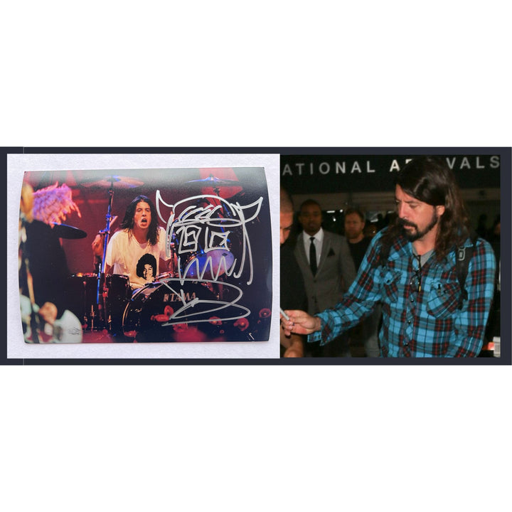 David Grohl Foo Fighters Nirvana 5x7 photograph signed with proof