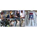 Load image into Gallery viewer, Michael Jordan 1993 All-Star Game Jersey signed by 20 NBA legends Kobe Bryant Tim Duncan Yao Ming with proof
