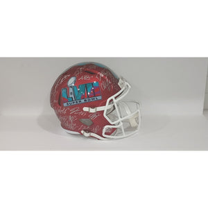 Jalen Hurts Philadelphia Eagles Super Bowl 57 Riddell team sign helmet with proof with free acrylic display case