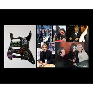Tony Iommi Ozzy Osbourne Ronnie James Dio Black Sabbath Fender Stratocaster electric pickguard signed with proof