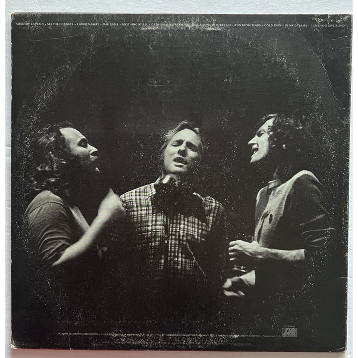 Crosby Stills & Nash and Young, LP signed with proof