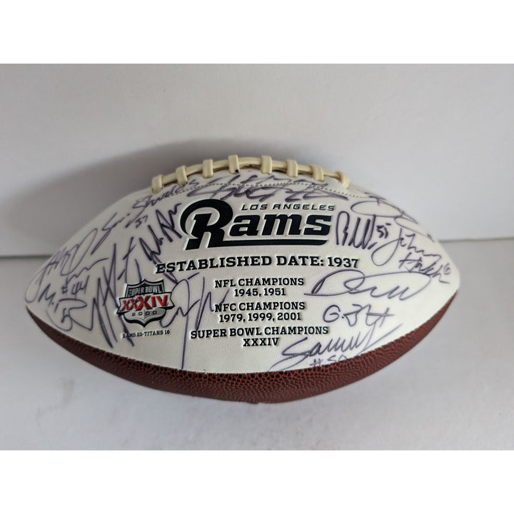 Los Angeles Rams Cooper Kupp Aaron Donald Todd Gurley Sean McVay NFC champions team signed football