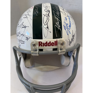 Tom Brady Patrick Mahomes Joe Namath Bart Starr Aaron Rodgers Super Bowl MVP replica full signed helmet signed with proof
