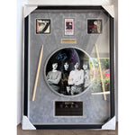 Load image into Gallery viewer, Led Zeppelin John Bonham, Jimmy Page, Robert Plant, John Paul Jones signed and framed 33x24
