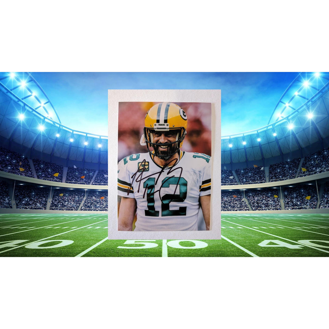 Aaron Rodgers Green Bay Packers 5x7 photograph signed with proof