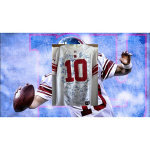 Eli Manning 2012 New York Giants Super Bowl champions team sign Jersey Nike game model size 48 signed