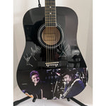 Load image into Gallery viewer, Waylon Jennings and Johnny Cash one of a kind full size acoustic guitar signed with proof
