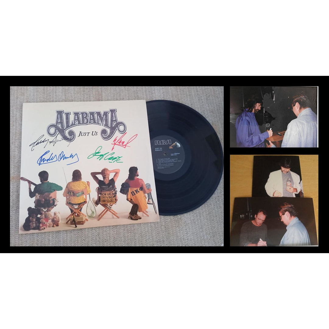 Alabama Teddy Gentry Mark Herndon Jeff Cook Randy Owen LP signed