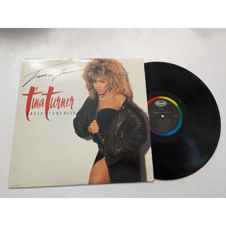 Tina Turner break every rule original LP signed with proof