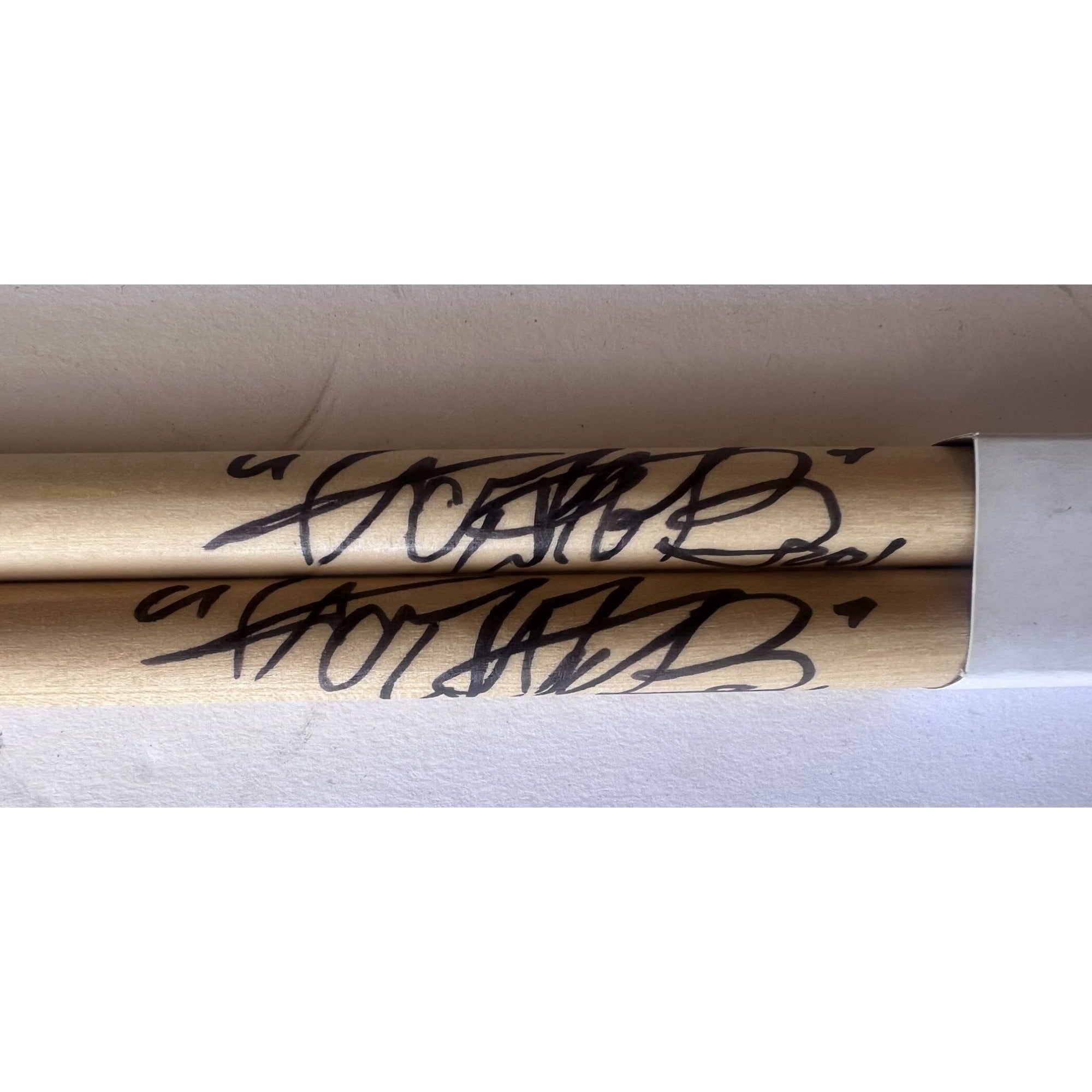 Charlie Watts of Rolling Stones Drumsticks signed with proof