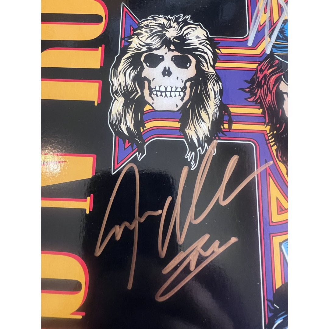 Guns n Roses, W. Axl Rose, Slash, Izzy Stradlin Appetite for Destruction album signed with proof