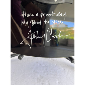 Johnny Cash signed with inscription One of a Kind full size acoustic guitar signed with proof