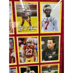Load image into Gallery viewer, San Francisco 49ers 5x7 photos signed the framed with proof Christian McCaffrey Deebo Samuel George Kittle
