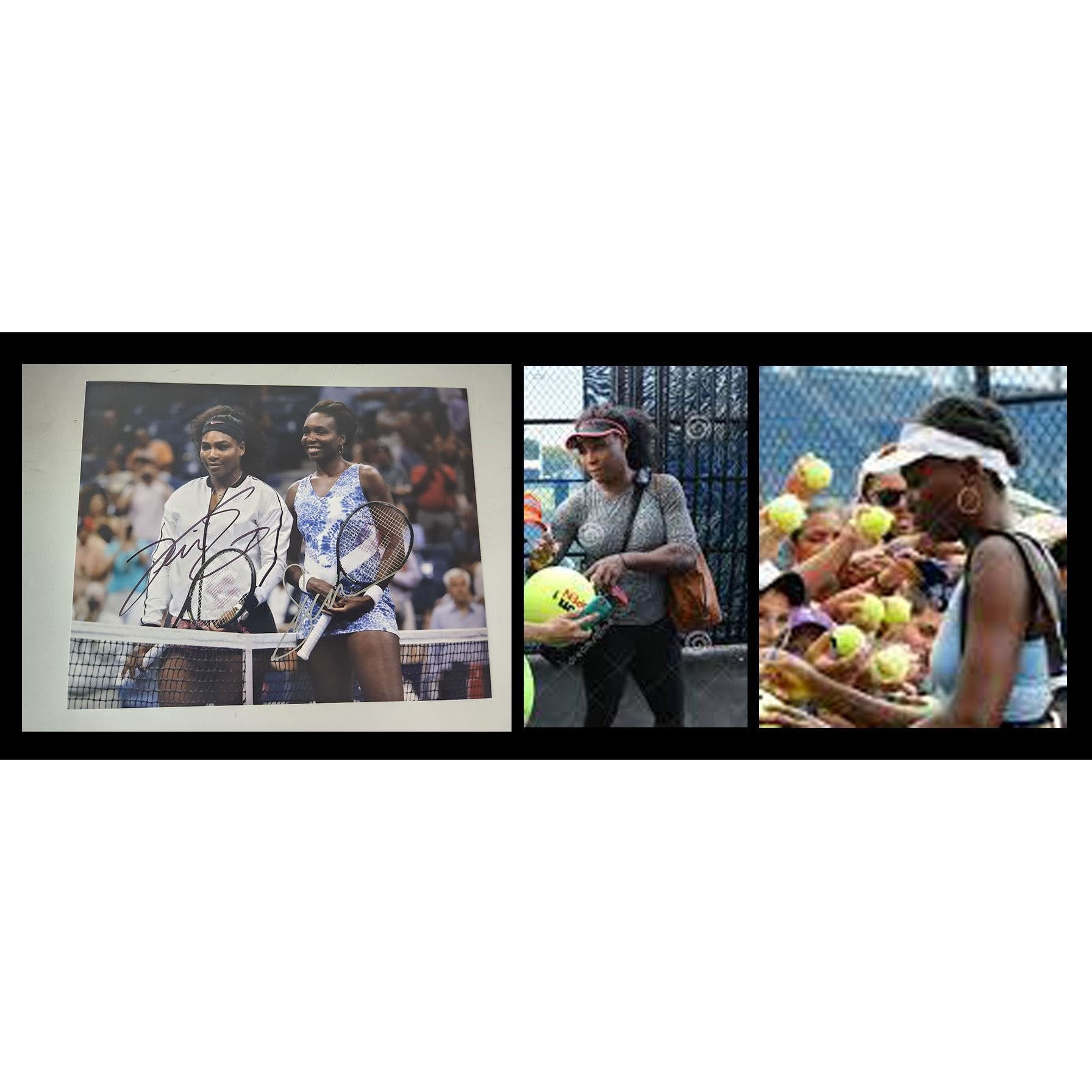 Serena and Venus Williams tennis Legends 8x10 photo signed with proof