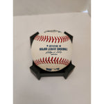 Load image into Gallery viewer, Chicago Cubs Ernie Banks Ron Santo Billy Williams Rawlings official MLB baseball signed with proof free acrylic display case
