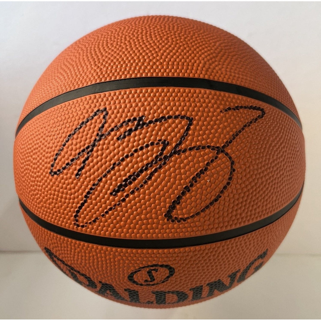 LeBron James Los Angeles Lakers full size Spalding basketball signed with proof