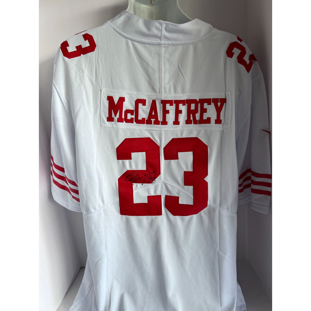 Christian McCaffrey San Francisco 49ers Nike size extra large game model jersey signed with proof