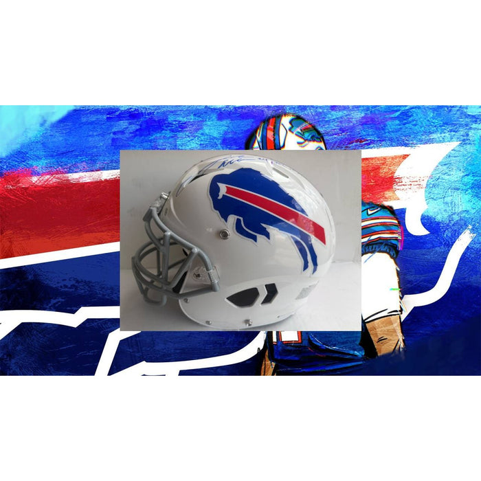 Josh Allen Buffalo Bills Riddell authentic full size helmet signed with proof