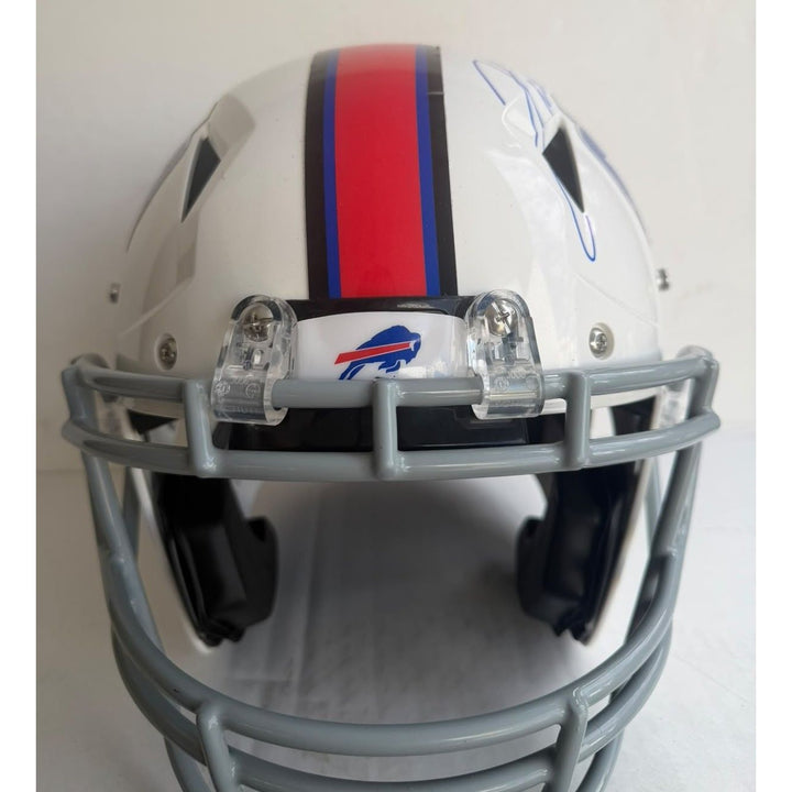 Josh Allen Buffalo Bills Riddell authentic full size helmet signed with proof.
