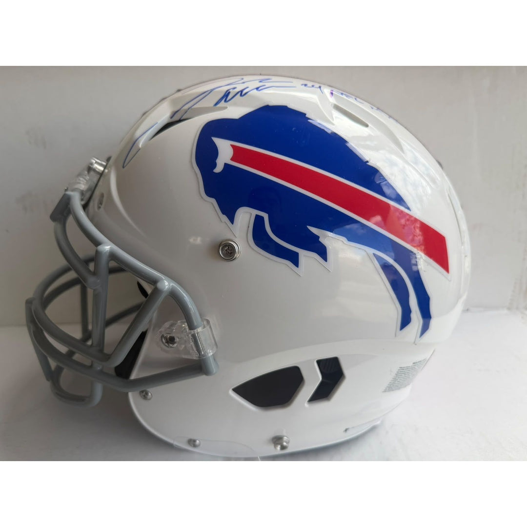 Josh Allen Buffalo Bills Riddell authentic full size helmet signed with proof.