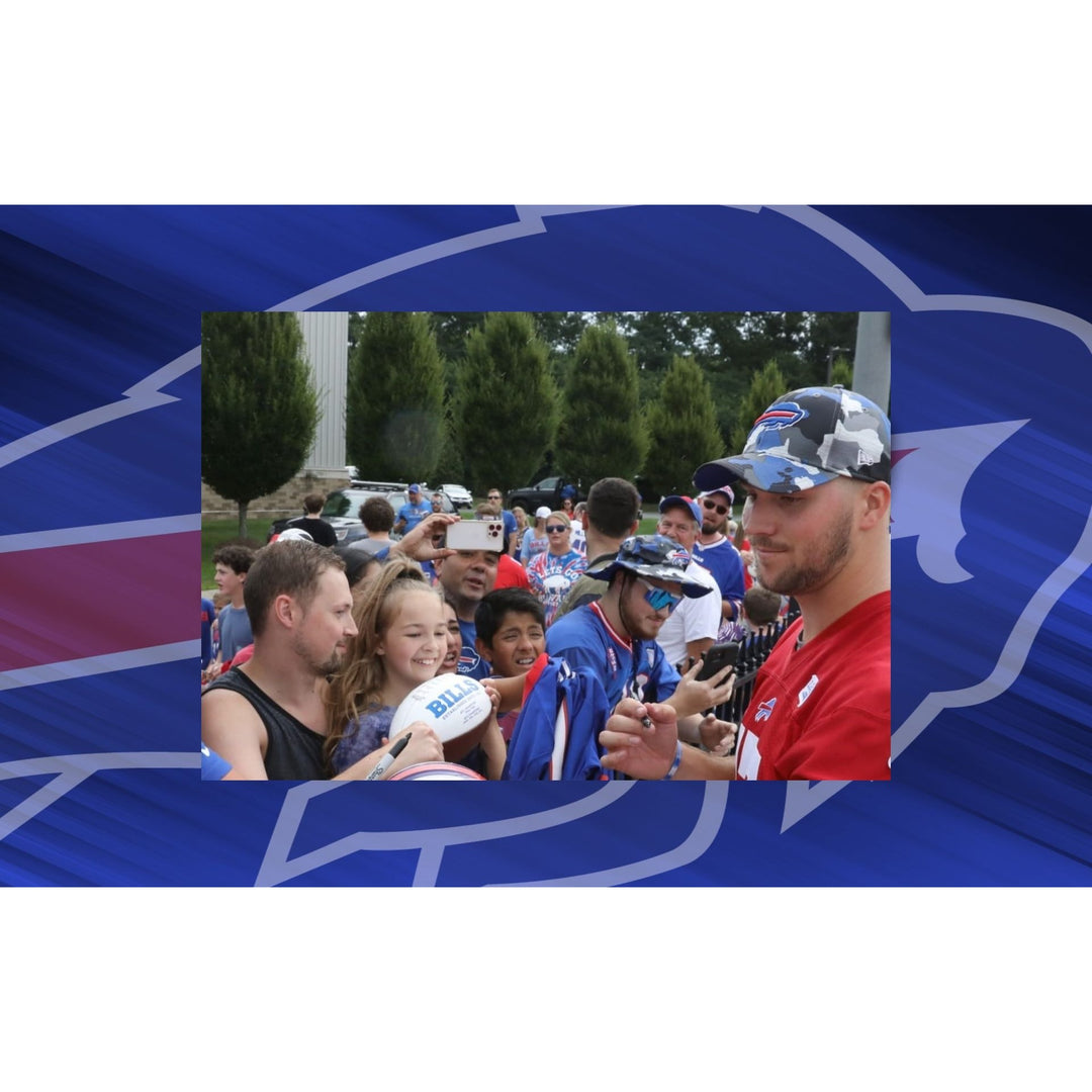 Josh Allen Buffalo Bills Riddell authentic full size helmet signed with proof.