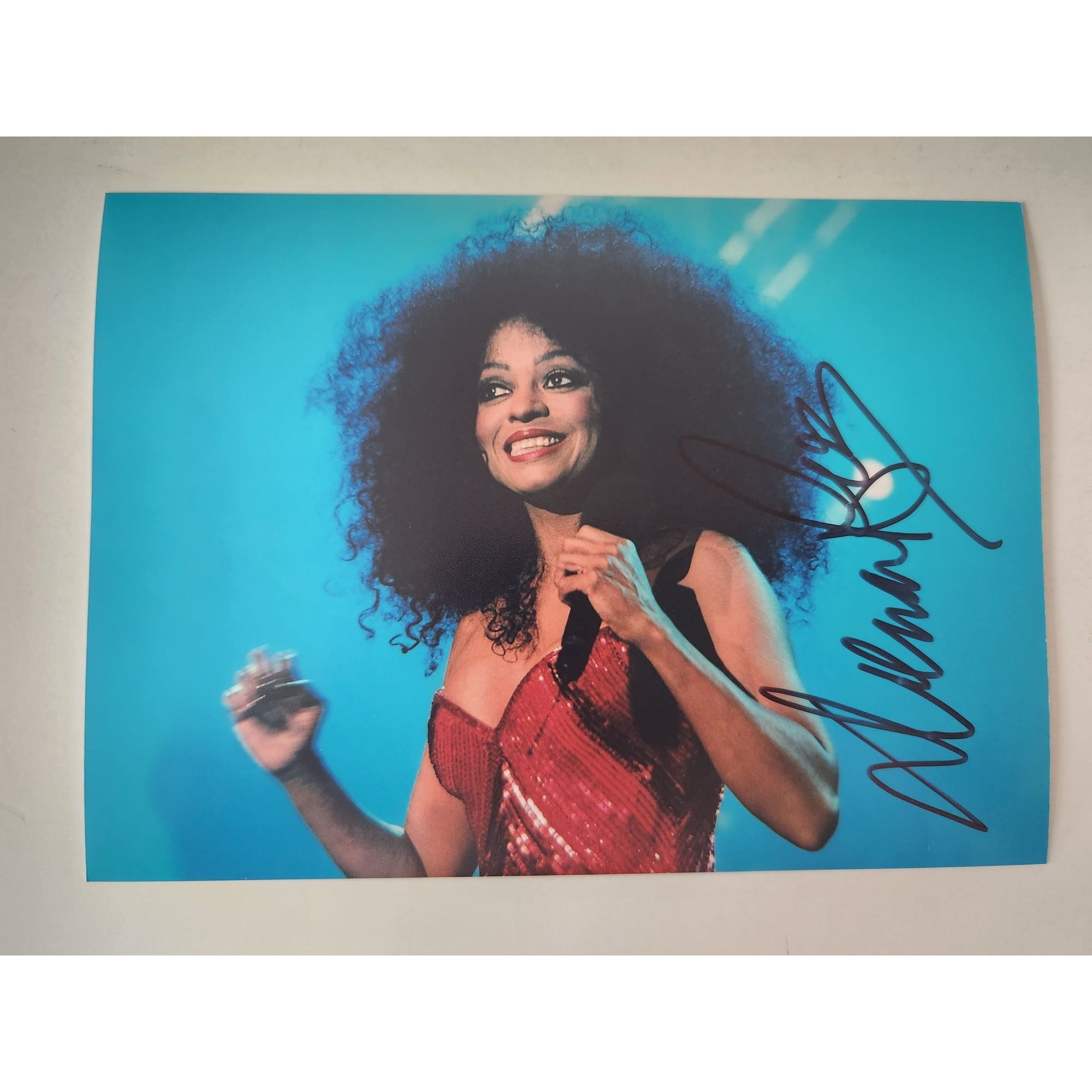 Diana Ross 5x7 photo signed with proof