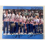 Load image into Gallery viewer, Michael Jordan, Larry Bird, Patrick Ewing, Ervin Magic Johnson, Dream Team 8x10 photo signed with proof
