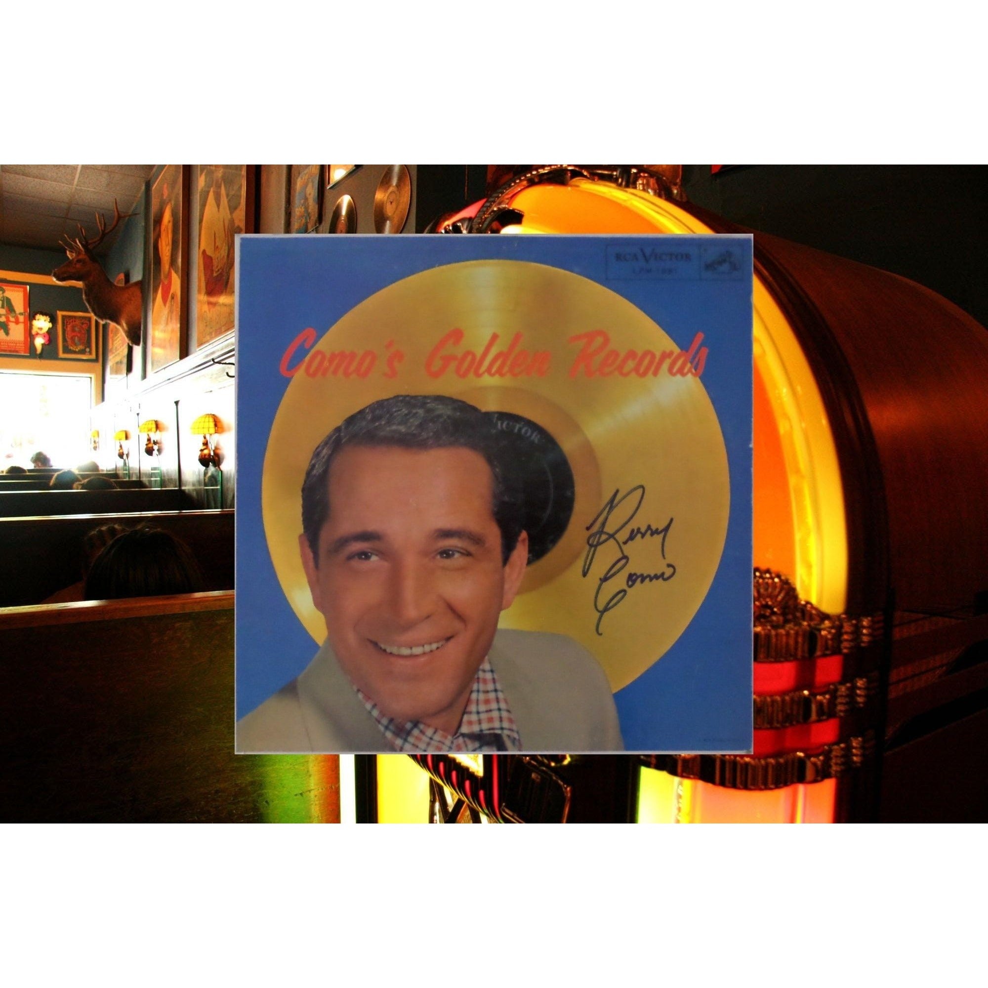 Perry Como signed LP