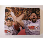 Load image into Gallery viewer, Patrick Mahomes and Travis Kelce Kansas City Chiefs 8x10 photo signed with proof
