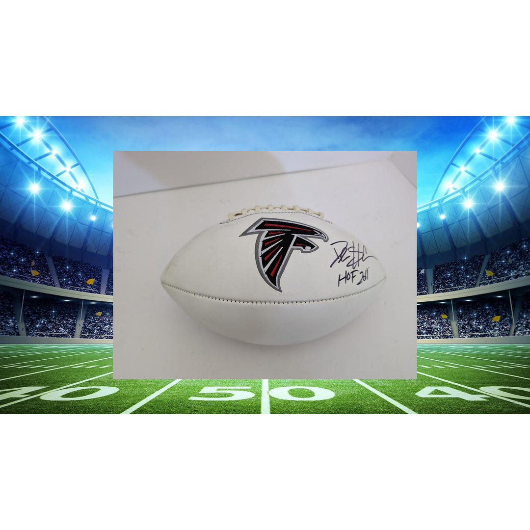 Deion Sanders 'Prime Time' Atlanta Falcons full size football signed with proof