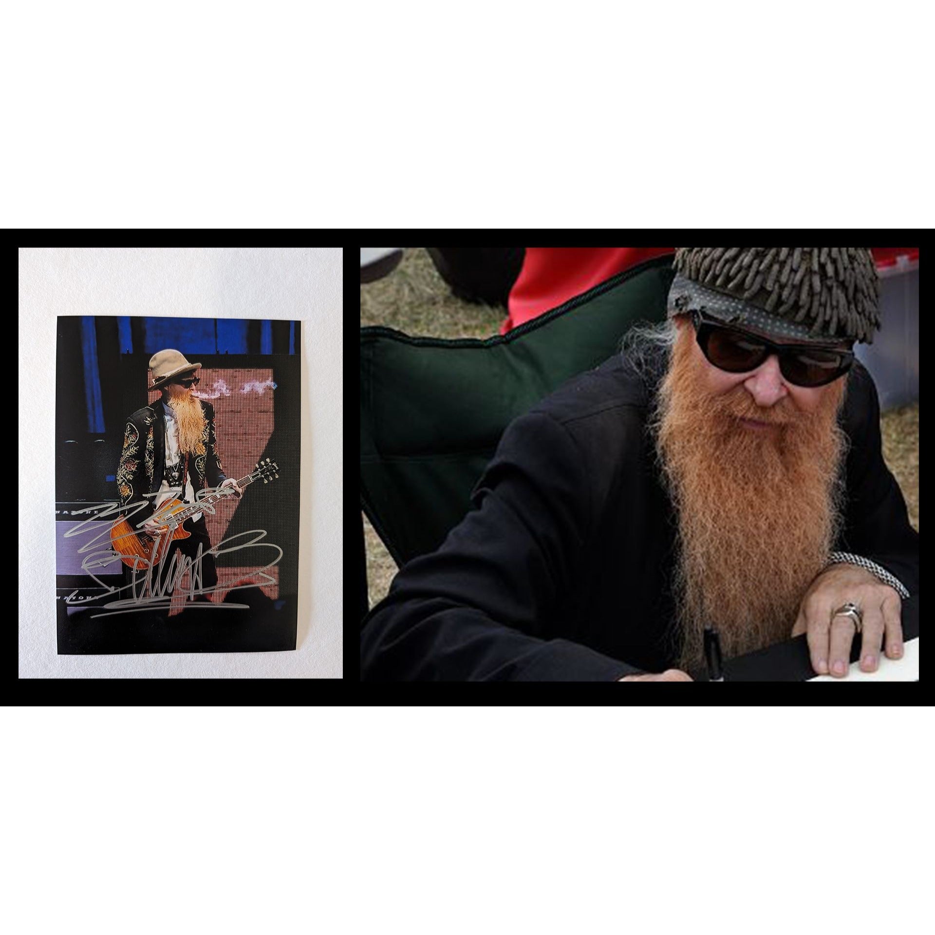 Billy Gibbons ZZ Top 5x7 photograph signed with proof