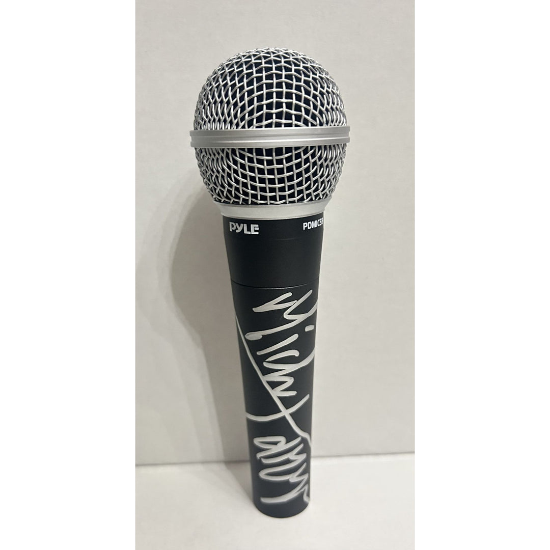 Mick Jagger Rolling Stones signed microphone with proof