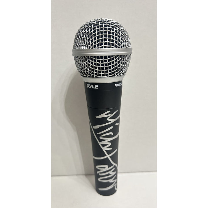 Mick Jagger Rolling Stones signed microphone with proof