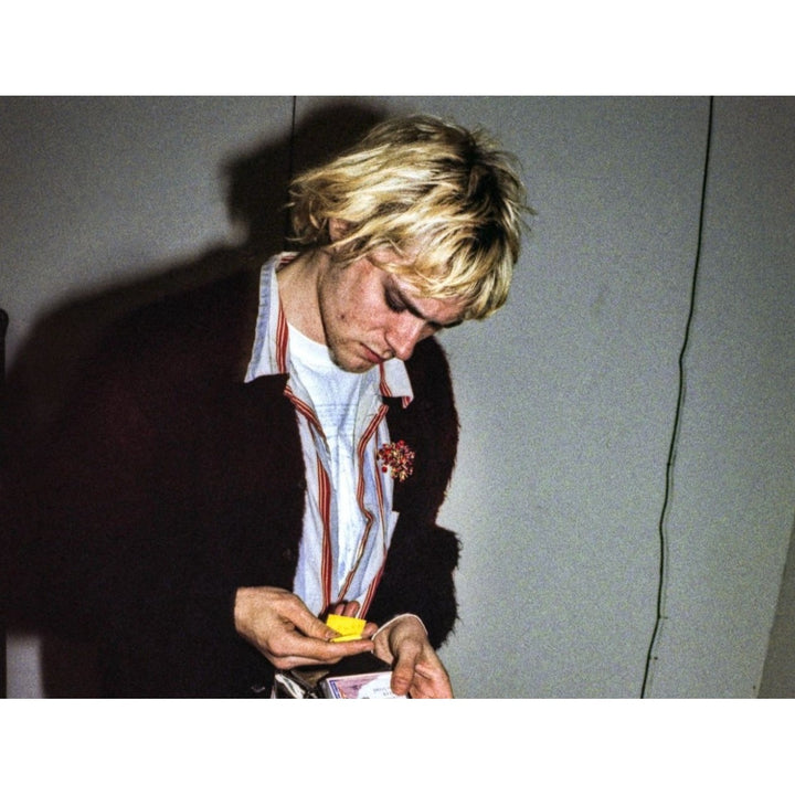 Kurt Cobain Nirvana "In Utero" vintage sticker signed with sketch from Kurt signed with proof