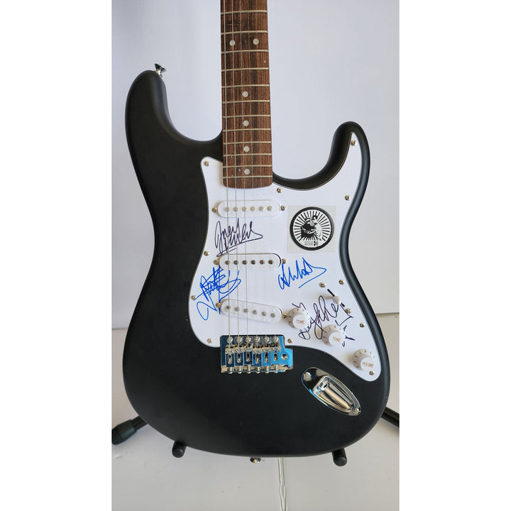 Depeche Mode David Gahan, Martin Gore, Alan Wilder, & Andy Fletcher authentic Fender Stratocaster electric guitar signed with proof
