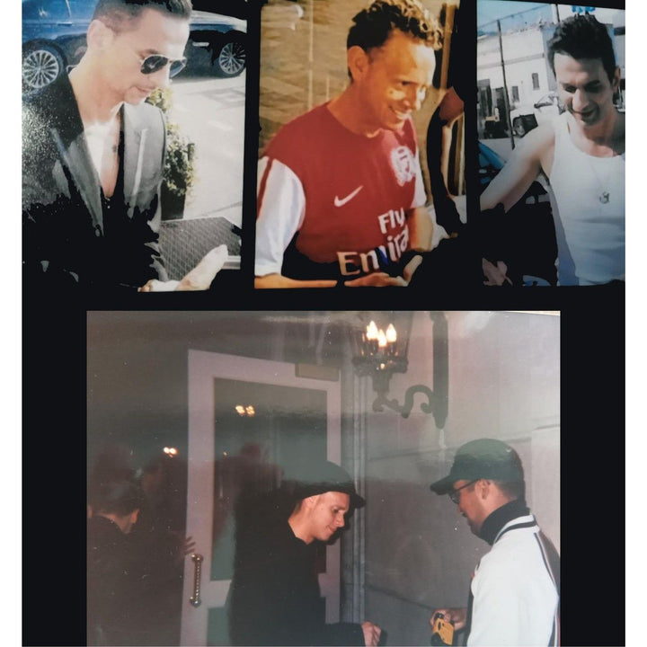 Depeche Mode David Gahan, Martin Gore, Alan Wilder, & Andy Fletcher authentic Fender Stratocaster electric guitar signed with proof