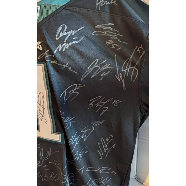 Jalen Hurts Philadelphia Eagles game model jersey xl team signed 2024 with proof 2025 SB champs