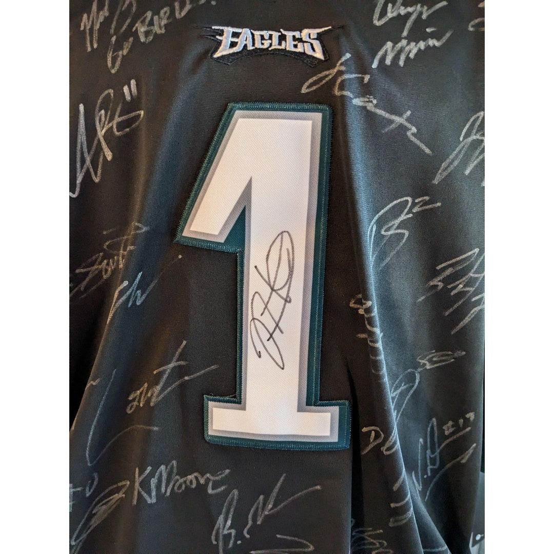 Jalen Hurts Philadelphia Eagles game model jersey xl team signed 2024 with proof 2025 SB champs