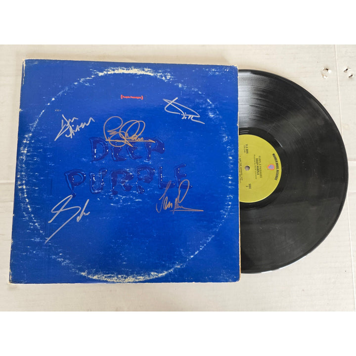 Deep Purple ''Purple Passages'' LP signed with proof.