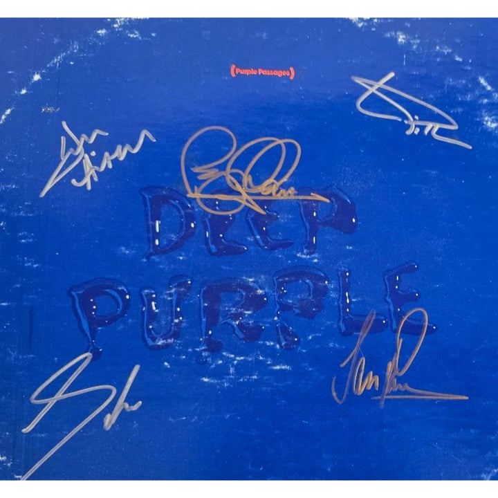 Deep Purple ''Purple Passages'' LP signed with proof.
