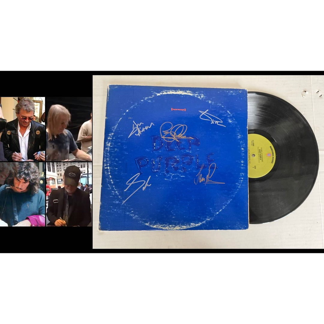 Deep Purple ''Purple Passages'' LP signed with proof.