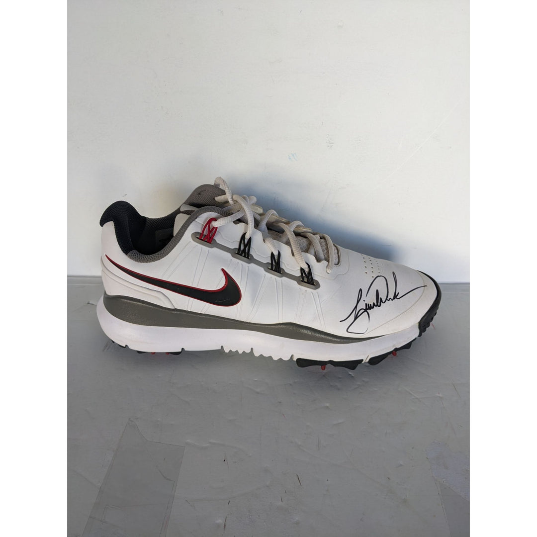 Tiger Woods "The GOAT" Nike Golf shoe signed with proof unique & rare size/11