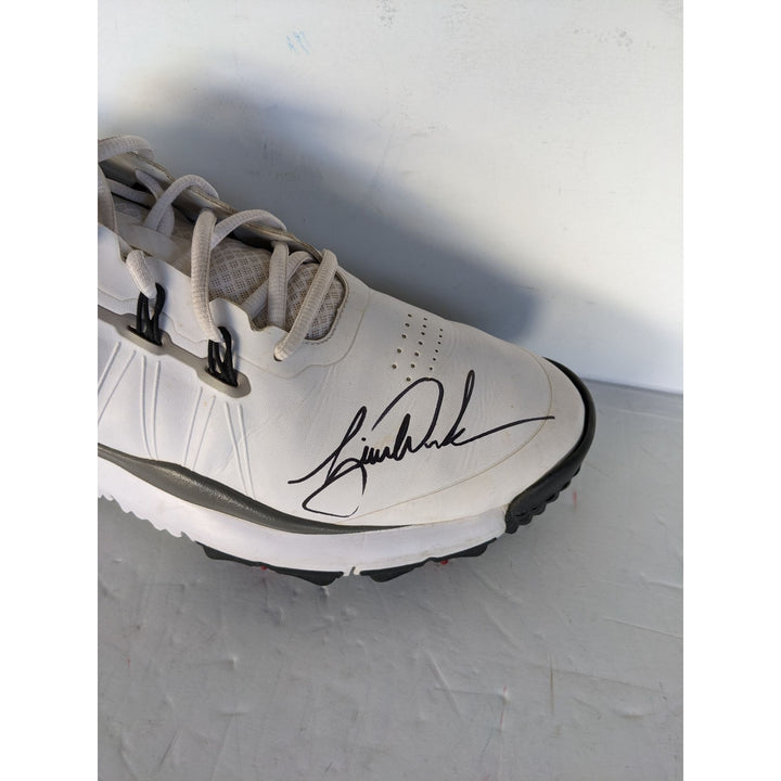 Tiger Woods "The GOAT" Nike Golf shoe signed with proof unique & rare size/11