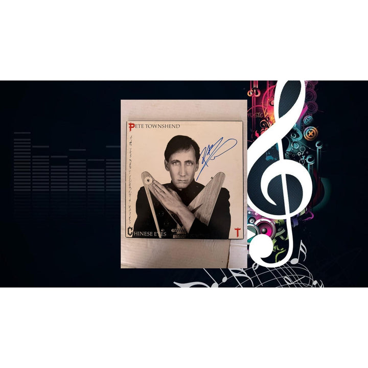 Pete Townshend "Chinese Eyes" LP signed with proof.