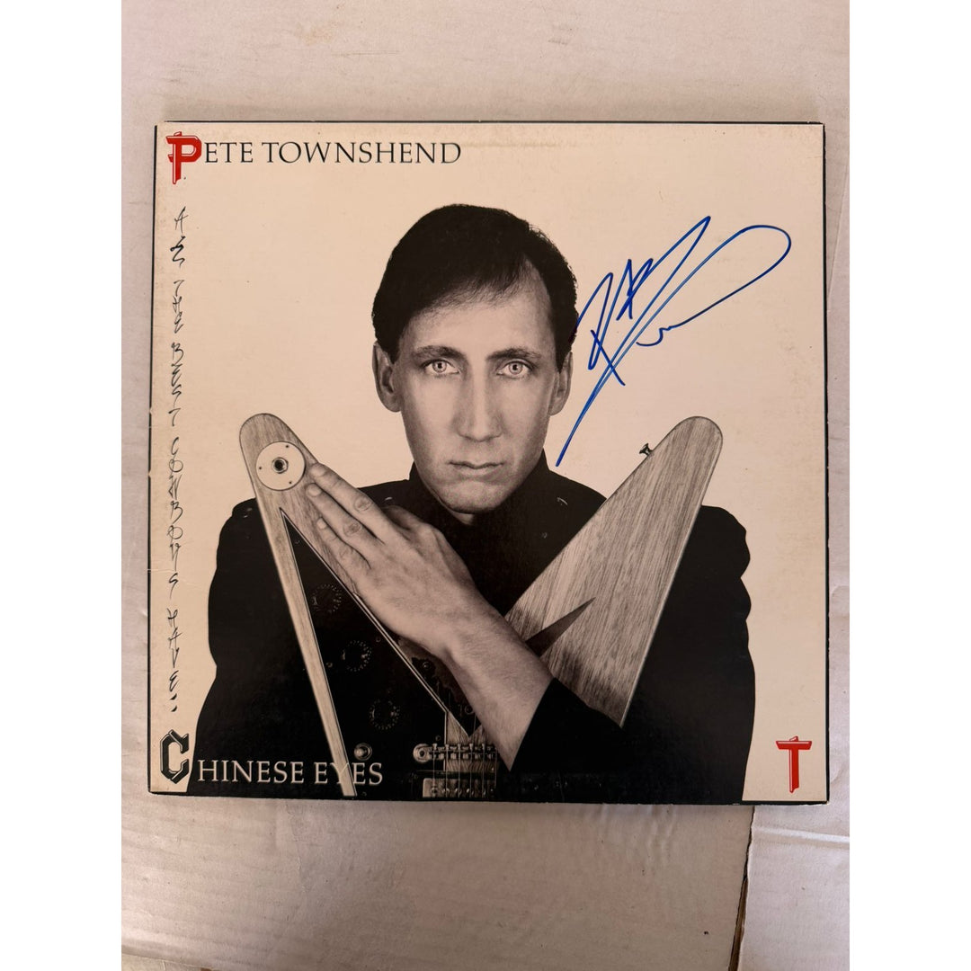 Pete Townshend "Chinese Eyes" LP signed with proof.