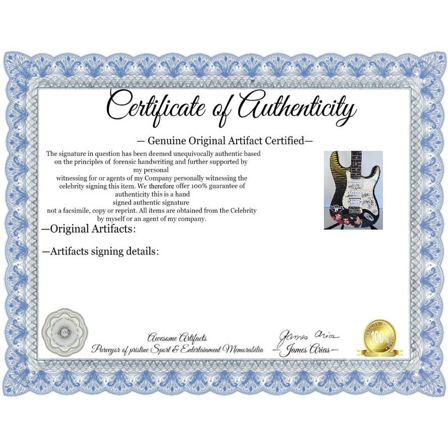 Adam Horowitz ''AD-Rock'', Michael ''Mike D'' Diamond, Adam ''MCA'' Yauch,  the Beastie Boys electric guitar signed with proof.