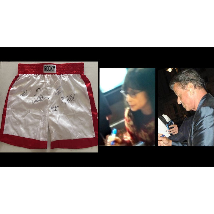 Sylvester Stallone Rocky Balboa boxing trunks with proof