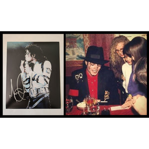 Michael Jackson the King of Pop 8x10 photo signed with proof